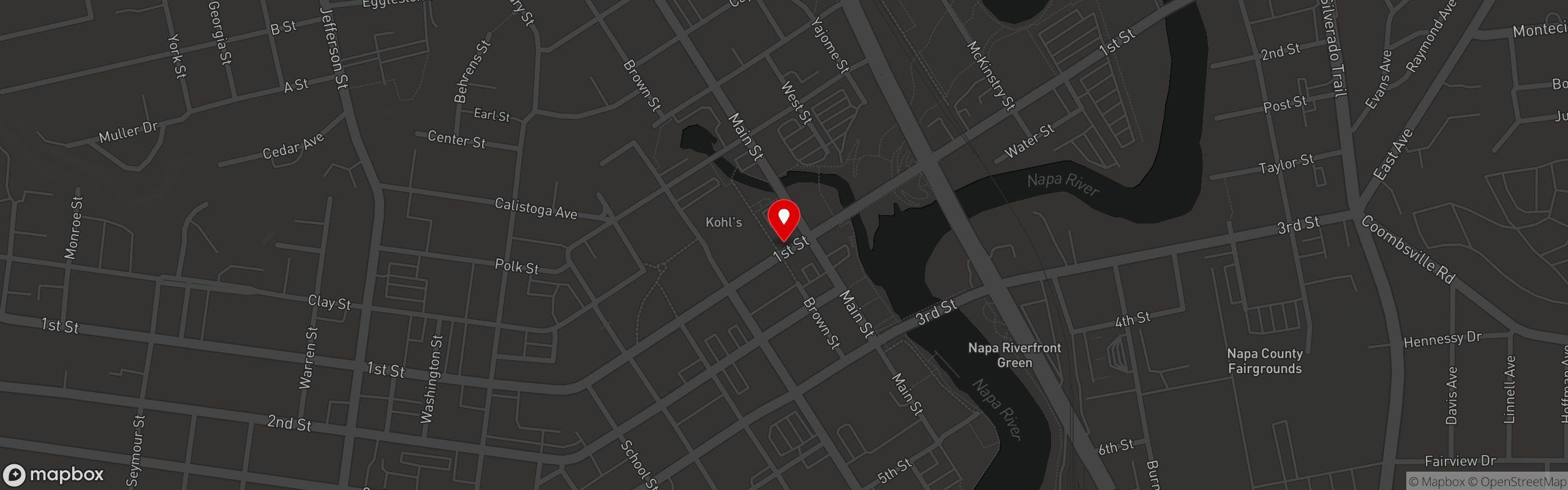 Street map pinning Ristorante Allegria in Ristorante Allegria