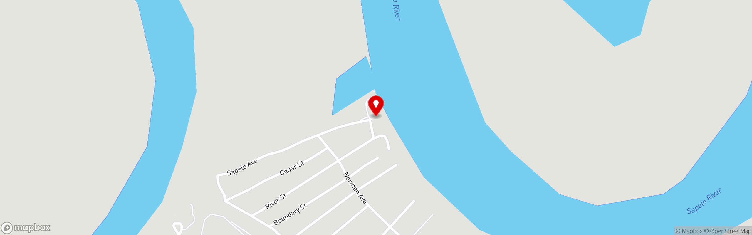 Street map pinning Fish Dock in The Fish Dock at Pelican Point