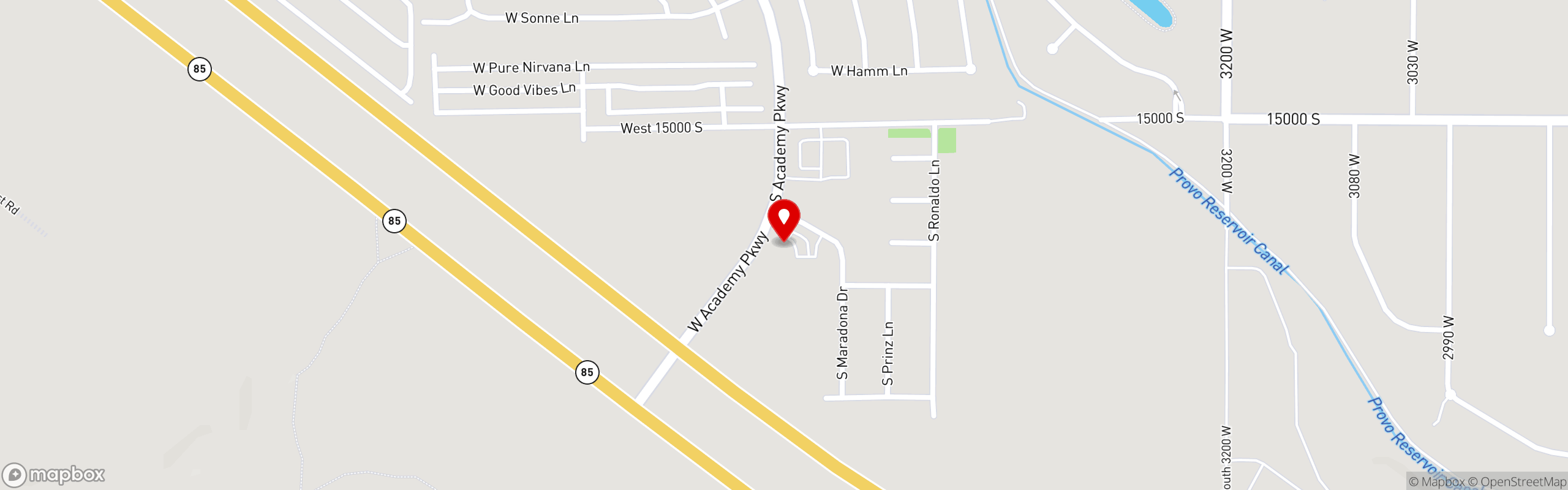 Street map pinning Redemption Bar & Grill in Redemption Bar & Grill