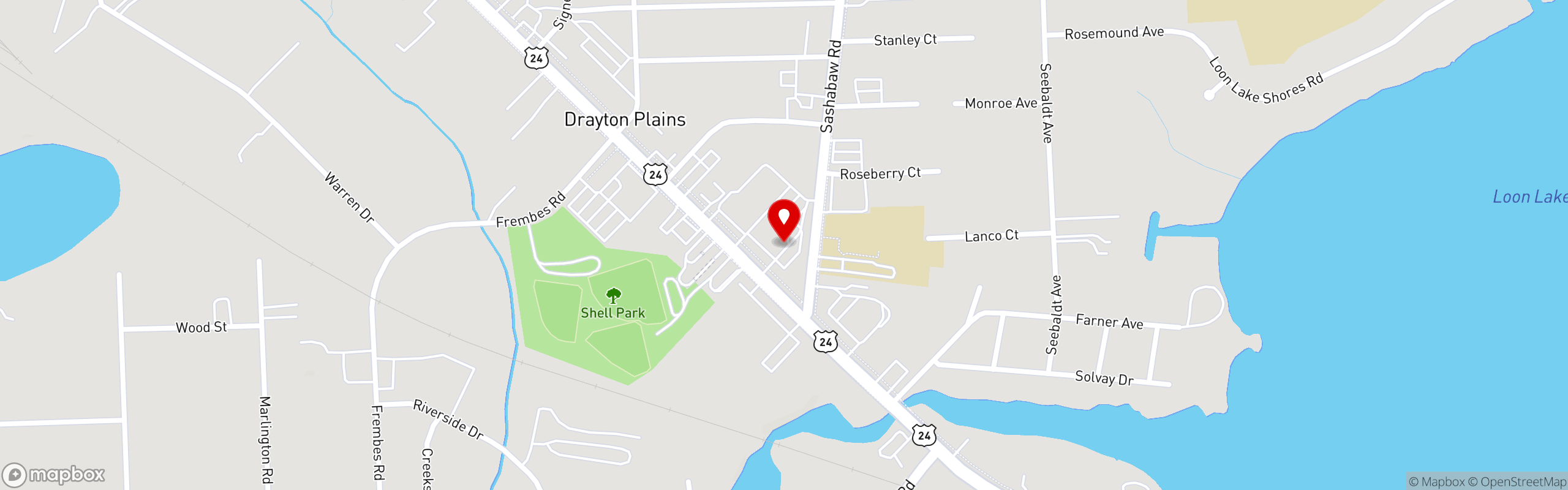 Street map pinning Hosel Rockets Golf & Whiskey Lounge in Hosel Rockets Golf and Whiskey Lounge