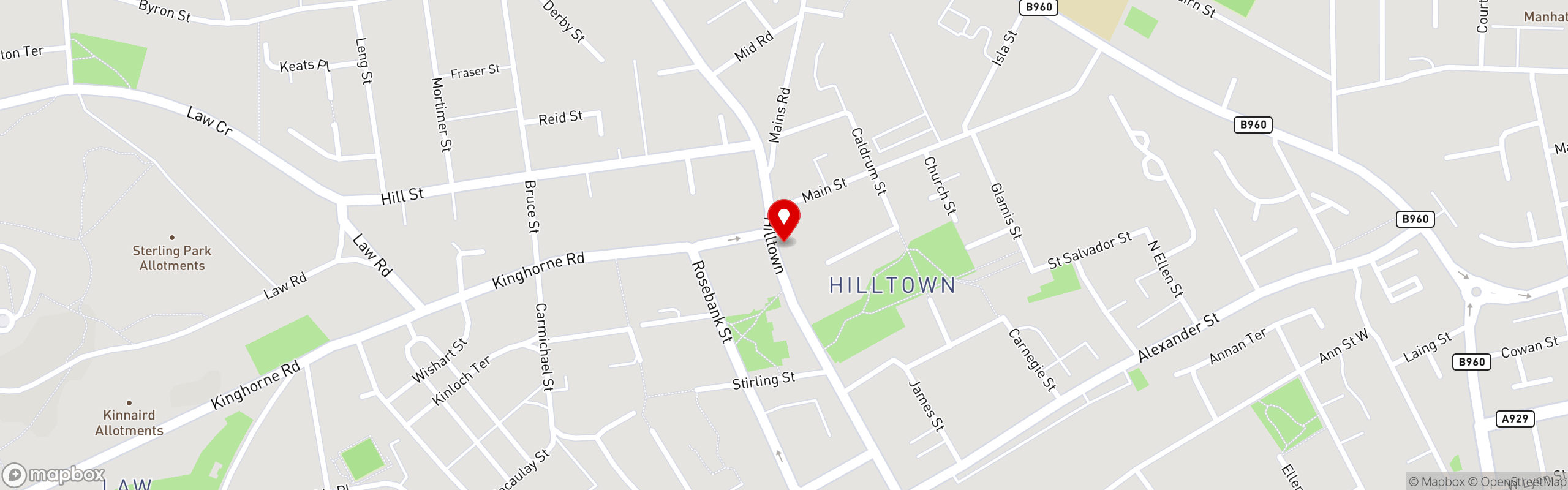 Street map showing the location of ChinaTown in ChinaTown