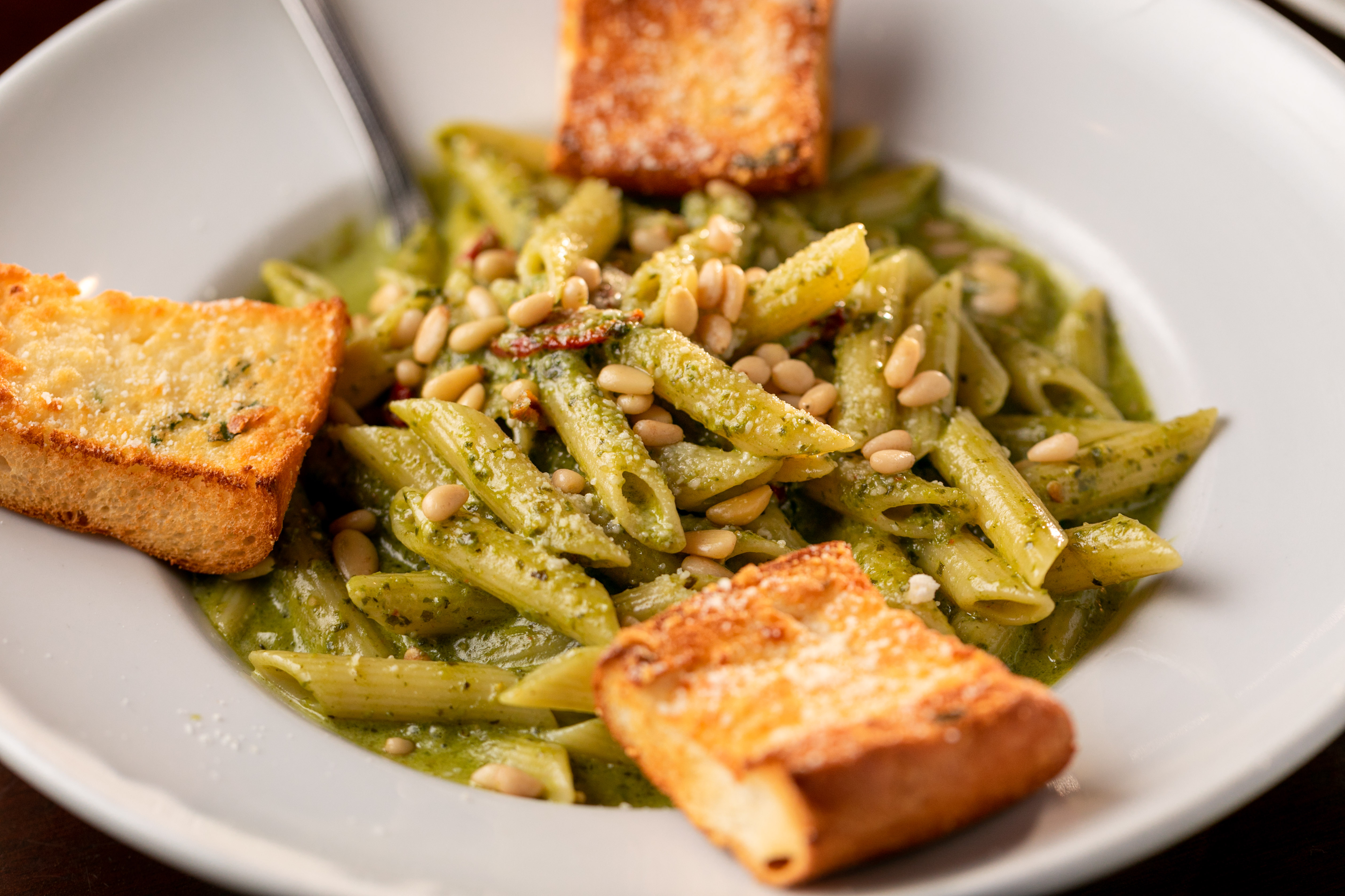Penne Pasta Pesto - Mr. V's Bar and Grill - Fine Dining Restaurant