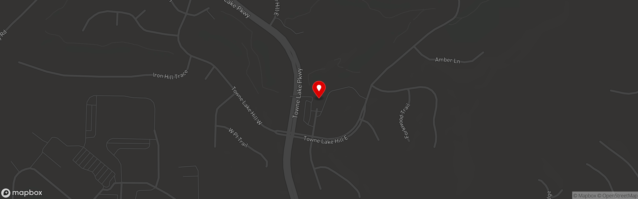 Street map pinning Tavern at Towne Lake in Tavern at Towne Lake