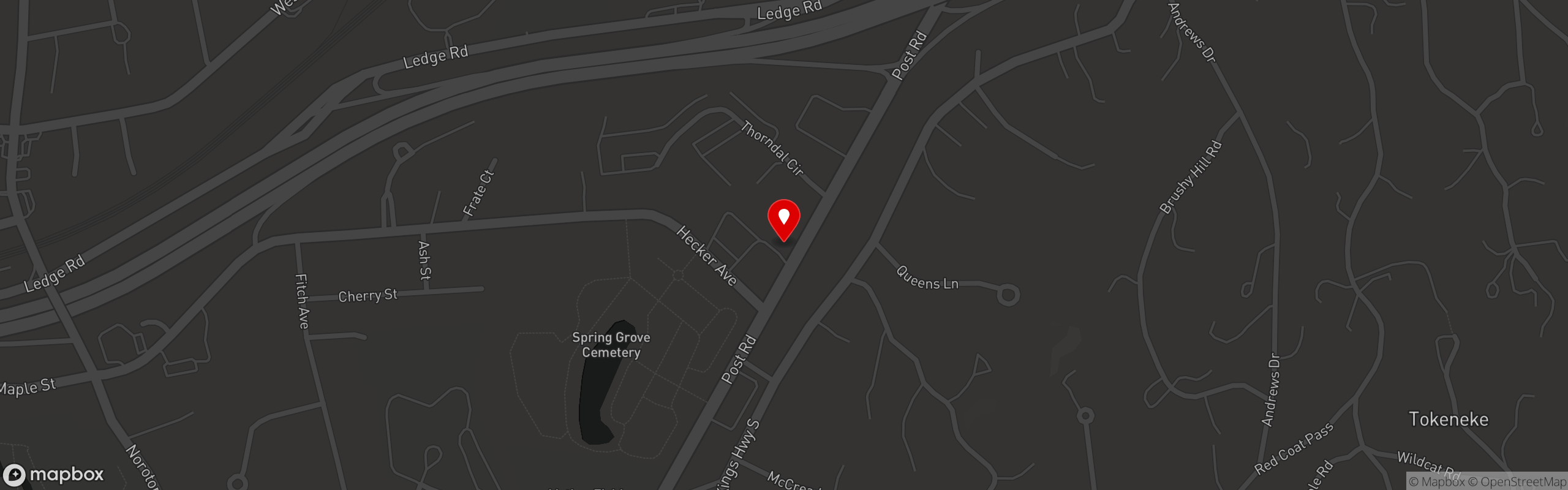 Street map pinning Michael Joseph's in Michael Joseph's Catering